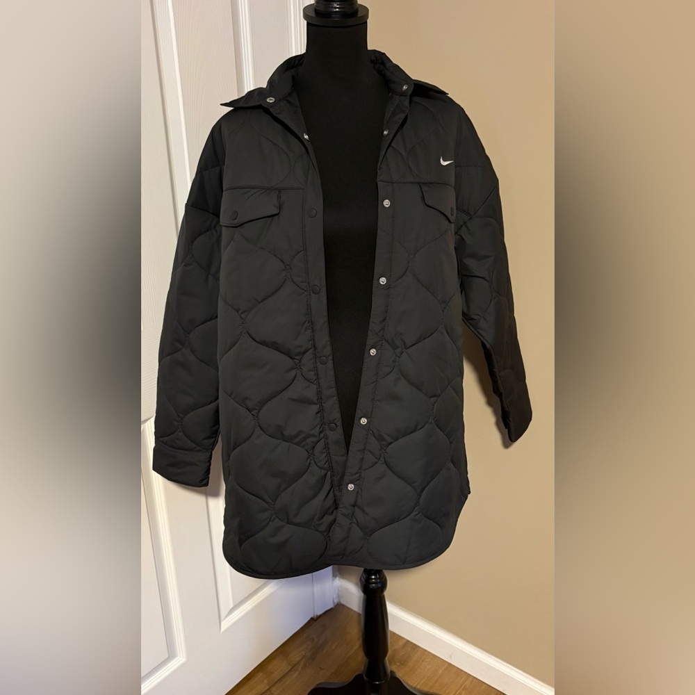 Nike Women's Black Puffer Coat